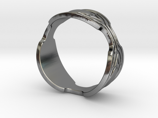 Black panther Ring replica in Polished Silver: 10 / 61.5