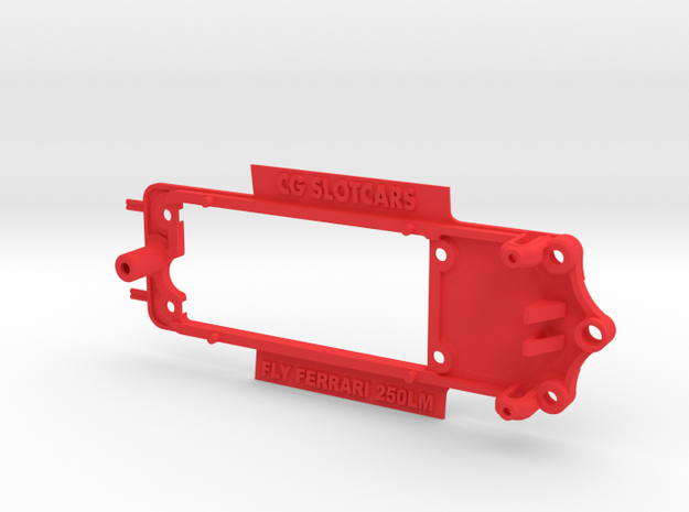 Chassis for Fly Ferrari 250LM in Red Processed Versatile Plastic