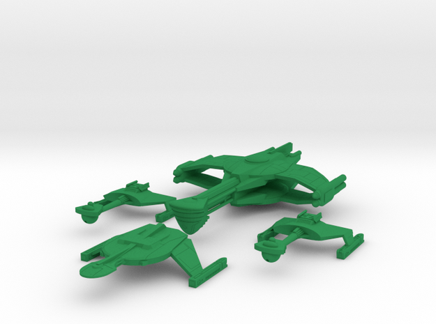 5k Romulan War Fleet in Green Processed Versatile Plastic