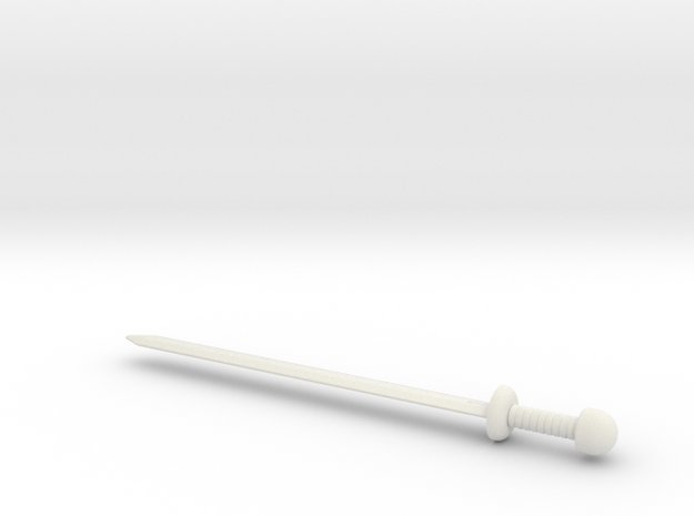 Espada Romana- Roman Sword in White Natural Versatile Plastic