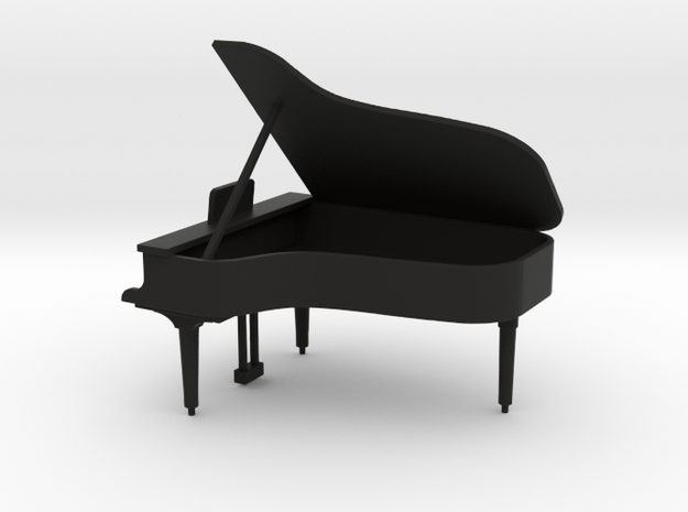 Baby Grand Piano 1:50  in Black Natural Versatile Plastic