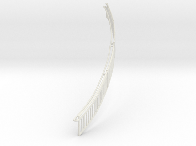 MOF Stair Railing#6 in White Natural Versatile Plastic