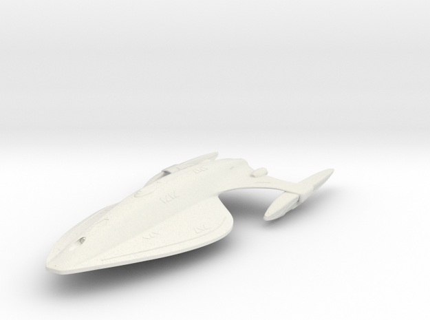 Seeker class starship - 15cm in White Natural Versatile Plastic