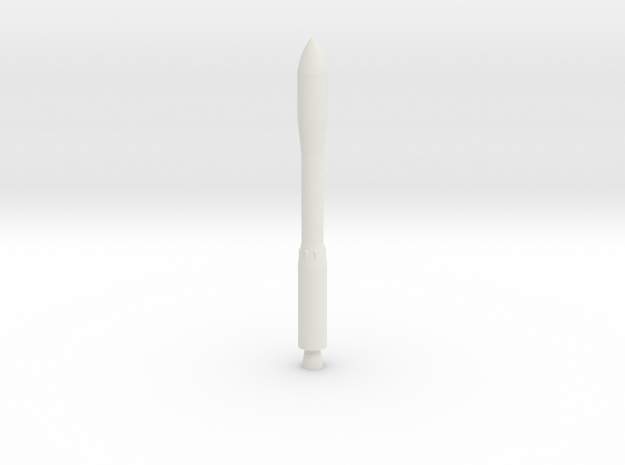 1/288 European Space Agency Vega Rocket in White Natural Versatile Plastic