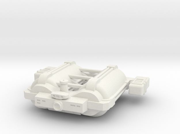 Omni Scale General Large Freighter w/Short Pods SR in White Natural Versatile Plastic