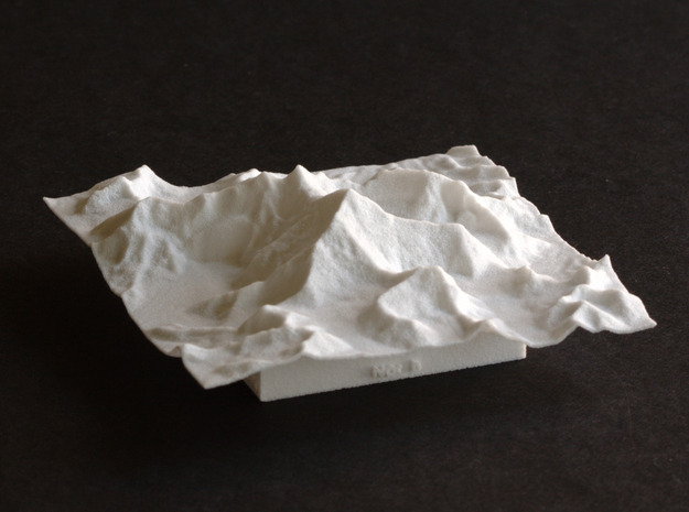 3''/7.5cm Mt. Everest, China/Tibet, WSF in White Natural Versatile Plastic