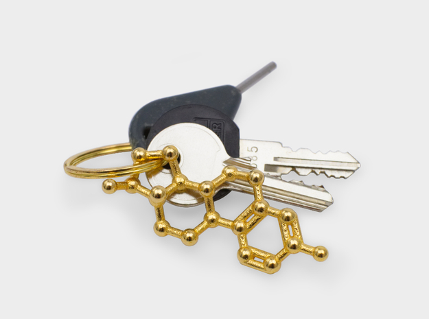 Estrogen (female sex hormone) Necklace Keychain