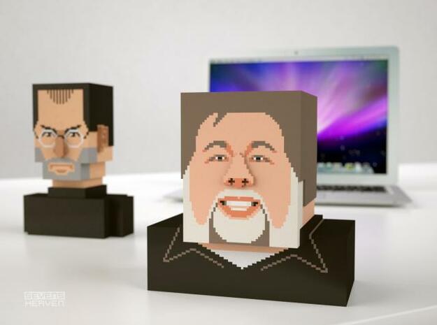 Steve Wozniak bust in Full Color Sandstone