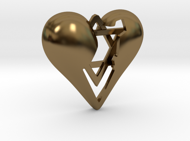 Israel in Heart Pendant