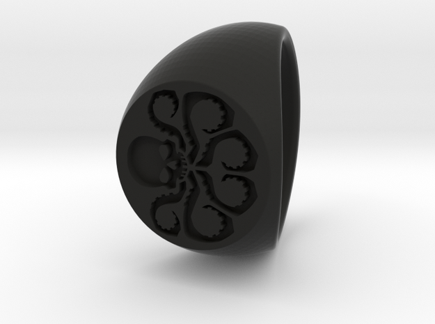 Hydra Ring Size 13.5 in Black Natural Versatile Plastic