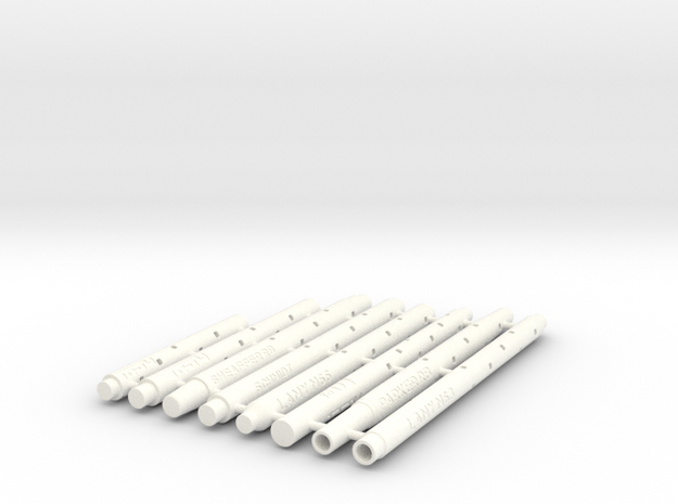 Adapters: Multiple Rollerball To D1 Mini in White Processed Versatile Plastic