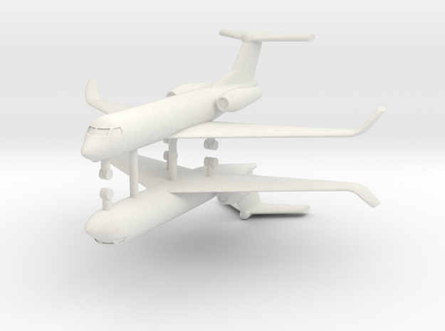 1/500 Low Detail G550 Gulfstream (x2) in White Natural Versatile Plastic