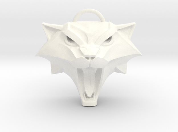 The Witcher: Cat school medallion (plastic) in White Processed Versatile Plastic