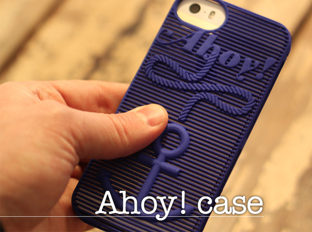 Ahoy! - case for iPhone 5/5s in Blue Processed Versatile Plastic