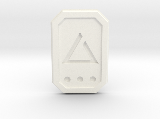 The Witcher: igni glyph in White Processed Versatile Plastic