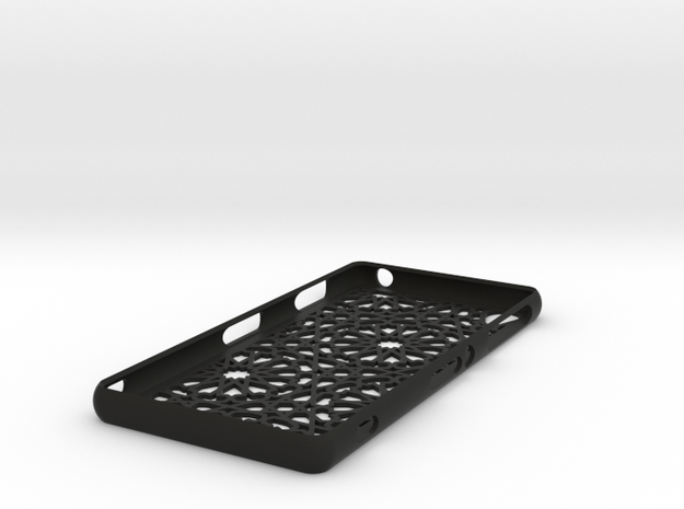 Sony Xperia Z3 case - Moroccan pattern in Black Natural Versatile Plastic