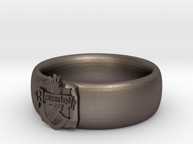 Ravenclaw Pride Ring in Polished Bronzed Silver Steel: 7 / 54