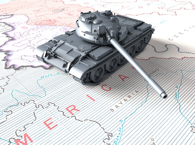 1/72 Russian T-55M1 Main Battle Tank in Tan Fine Detail Plastic