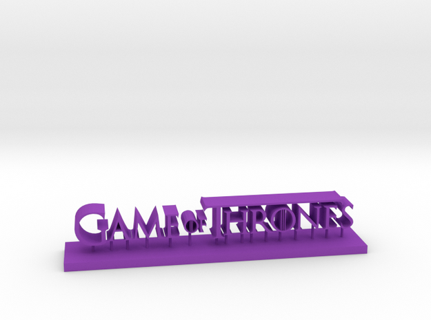 Logo game of thrones in Purple Processed Versatile Plastic