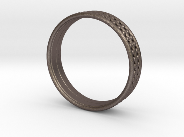 RingDot in Polished Bronzed Silver Steel: 5 / 49