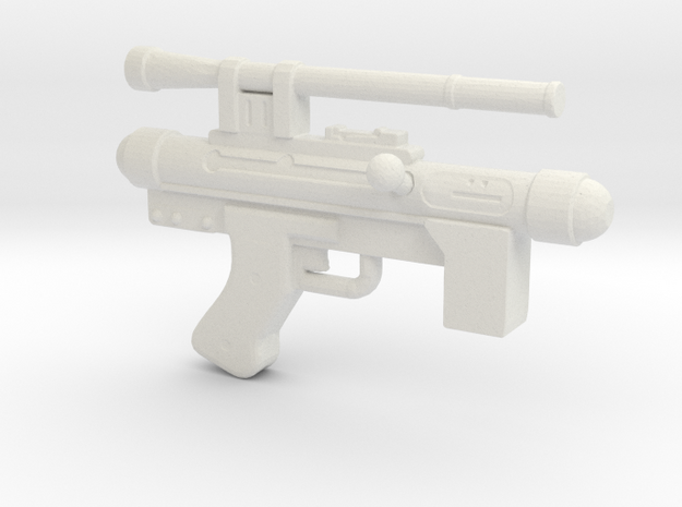 Star Wars Blaster Pistol SE-14C 1:12 scale in White Natural Versatile Plastic