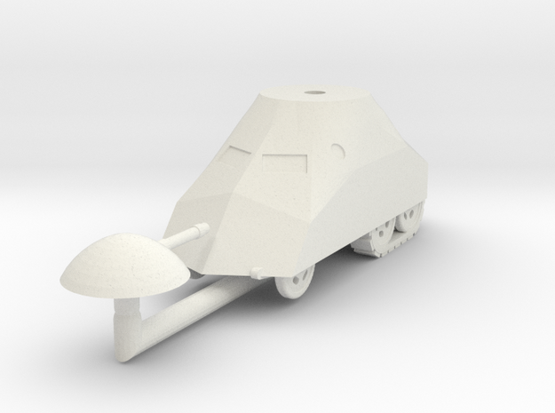 1/87 (HO) Tortuga armored car in White Natural Versatile Plastic