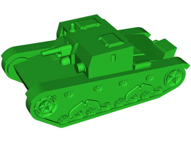 AT-1 [76.2mm] Tank Destroyer in White Natural Versatile Plastic: Small