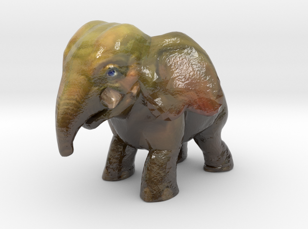 Baby Elephant in Glossy Full Color Sandstone