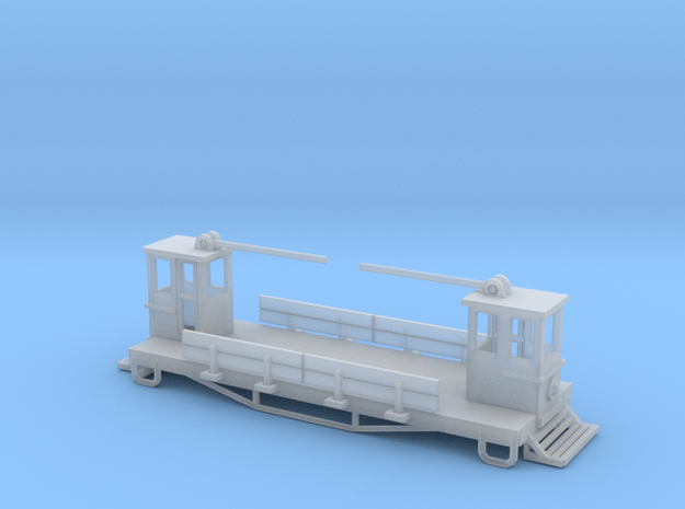 Street Freight Car Z scale in Smooth Fine Detail Plastic
