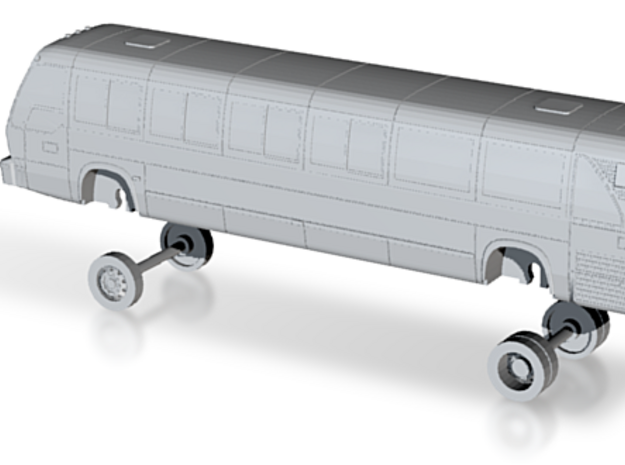 N Scale GGT TMC RTS-06 Bus 1200 series in Tan Fine Detail Plastic