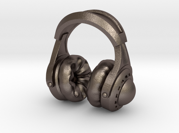 Pocket full headphones - (One version) in Polished Bronzed Silver Steel