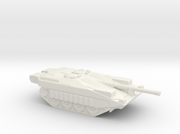 Stridsvagn 103C MBT in White Natural Versatile Plastic: Medium