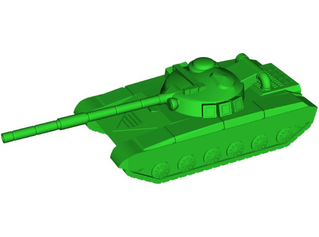 T-64B (Obyekt 447A) MBT in White Natural Versatile Plastic: Small