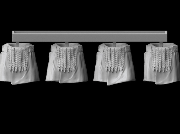 1/25 scale Roman Legionary tunics (4) in Tan Fine Detail Plastic