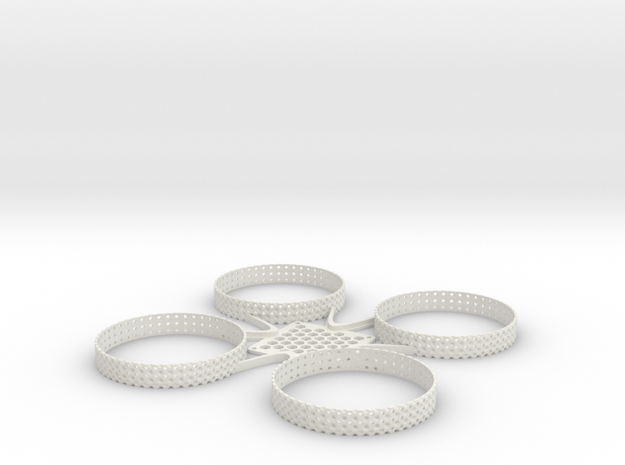 ST_drone_frame_v1_r6_top in White Natural Versatile Plastic