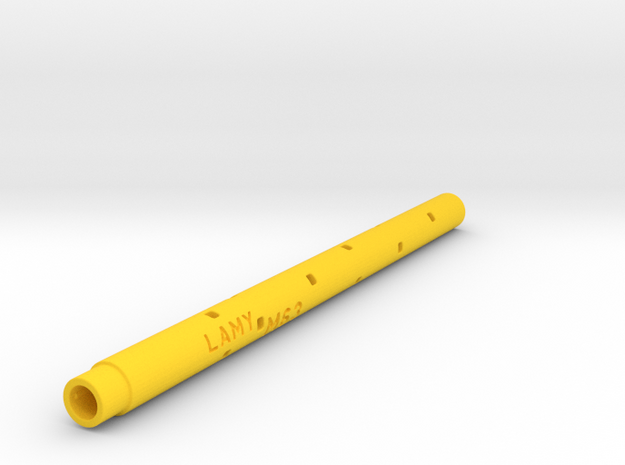 Adapter: Lamy M63 To Coleto in Yellow Processed Versatile Plastic