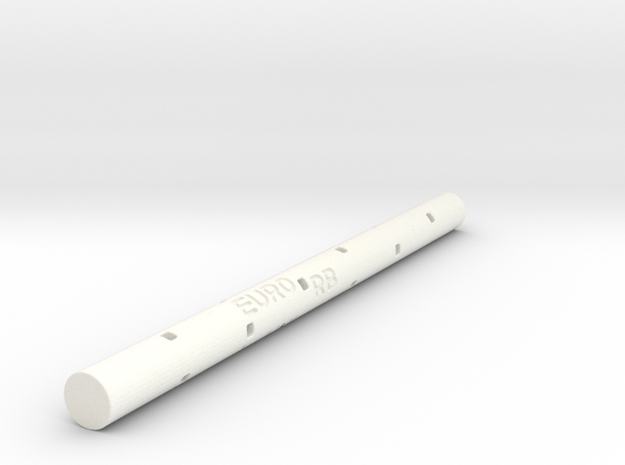 Adapter: Euro RB to Uni UMR-109 (Fixed Length) in White Processed Versatile Plastic