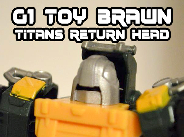 Brawn (Titans Return) Toy/Jipe Head  in Smooth Fine Detail Plastic