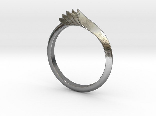 Ridgeback Ring sz 6.5 in Polished Silver