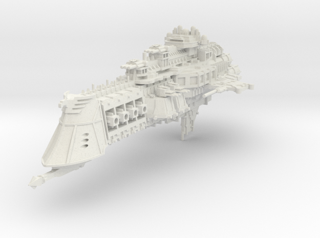 Orion Battlecruiser (1:15000) in White Natural Versatile Plastic
