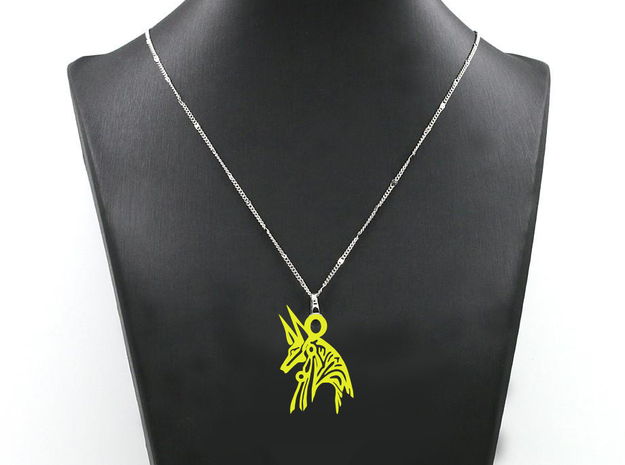 Anubis - Amulet - Abstract in White Natural Versatile Plastic