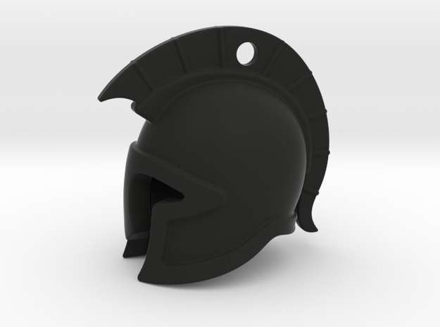 spartan helmet in Black Natural Versatile Plastic