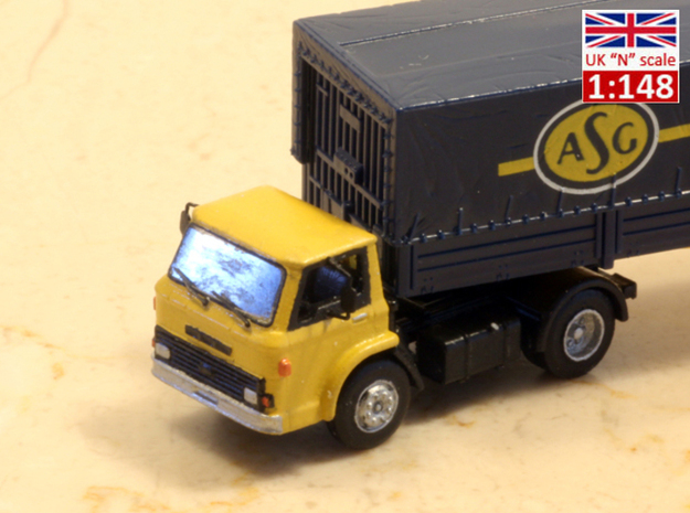 Ford D series (Late version) tractor truck UK N sc in Clear Ultra Fine Detail Plastic