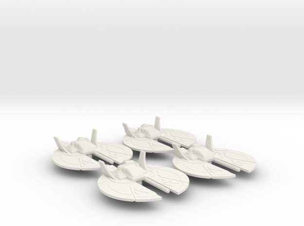 Dralthi Mk.I Squadron: 1/270 scale in White Natural Versatile Plastic