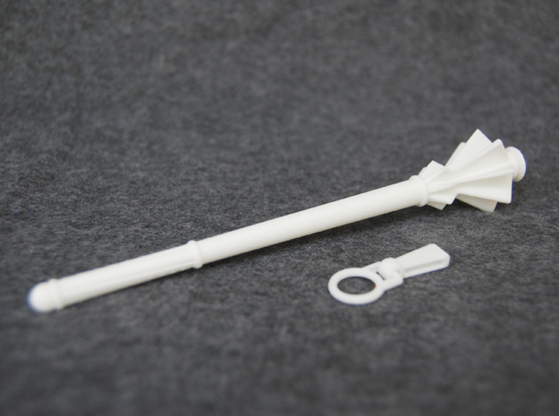 Knights Mace Deluxe - 1:4 in White Natural Versatile Plastic