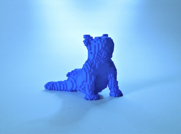 Illusory Sad Puppy in Blue Processed Versatile Plastic