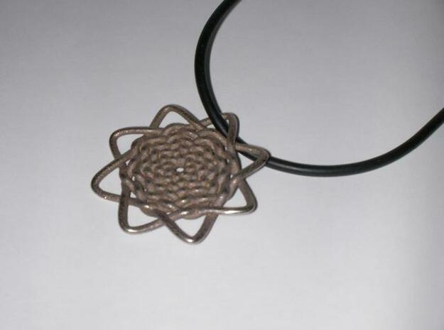 Celtic Knot Pendant in Polished Bronzed Silver Steel