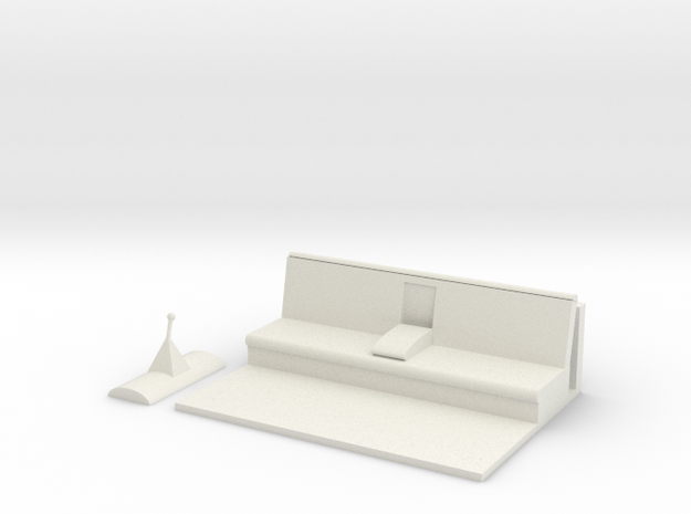 bench interior with shifter in White Natural Versatile Plastic