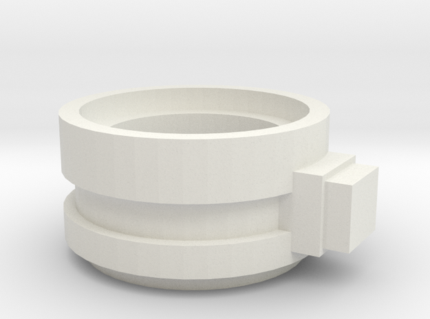 Supressor Turret ring extender weapon mount in White Natural Versatile Plastic