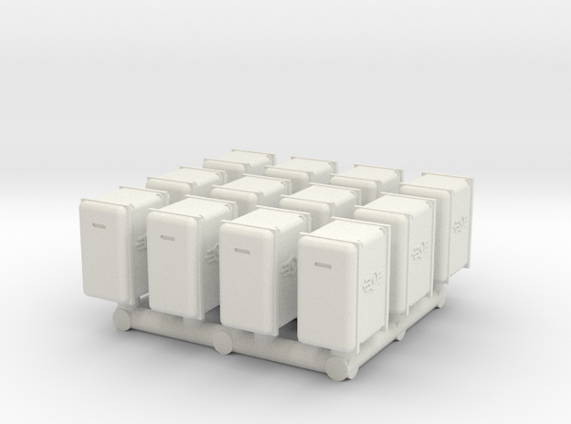 Bunker-Tec Storage Container Pack 2 in White Natural Versatile Plastic